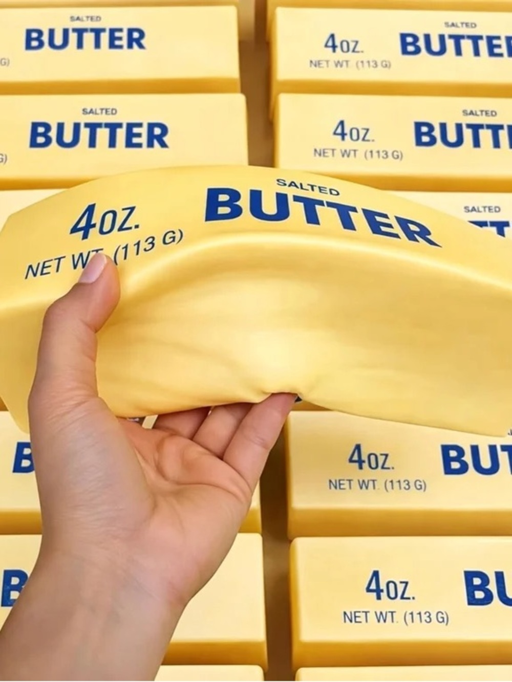 Giant Butter Viral Squish Stress Squeeze Toy - NIP